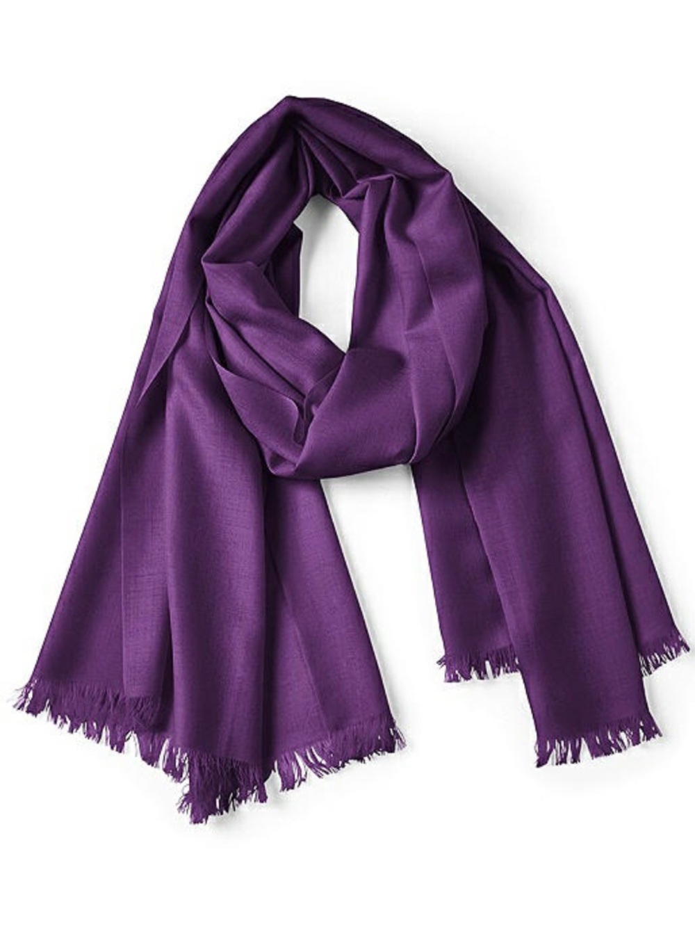 New - Majestic / Purple - Merino Wool - Pashmina Scarf